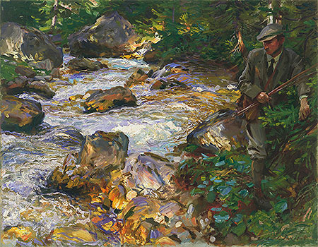 Trout Stream in the Tyrol, 1914 | Sargent | Giclée Leinwand Kunstdruck