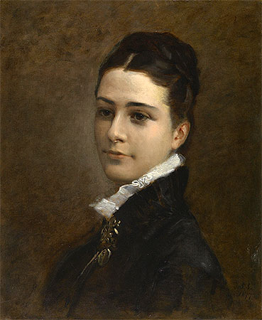 Mrs. Charles Deering, 1877 | Sargent | Giclée Leinwand Kunstdruck