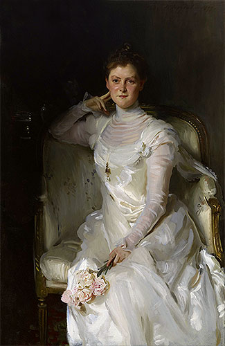 Mrs. Joshua Montgomery Sears, 1899 | Sargent | Giclée Leinwand Kunstdruck
