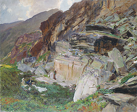 In the Simplon Valley, c.1910 | Sargent | Giclée Leinwand Kunstdruck
