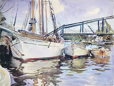 Boats at Anchor, 1917 | Sargent | Giclée Paper Art Print