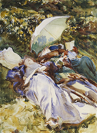 The Green Parasol, c.1910 | Sargent | Giclée Papier-Kunstdruck