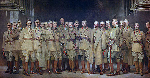 General Officers of World War I, 1922 | Sargent | Giclée Leinwand Kunstdruck