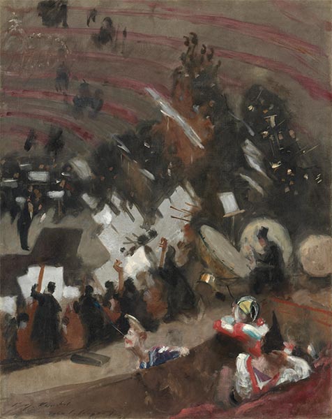 Sargent | Rehearsal of the Pasdeloup Orchestra at the Cirque d’Hiver, c.1879 | Giclée Canvas Print
