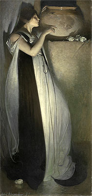 Isabella und der Topf mit Basilikum, 1897 | John White Alexander | Giclée Leinwand Kunstdruck