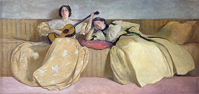 John White Alexander | Panel for Music Room, 1894 | Giclée Canvas Print
