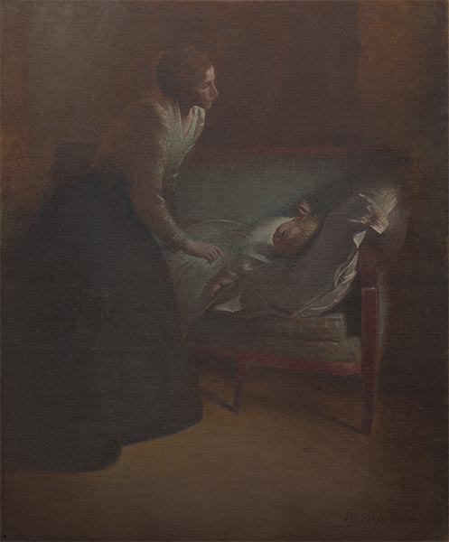 John White Alexander | La Mere, 1900 | Giclée Leinwand Kunstdruck