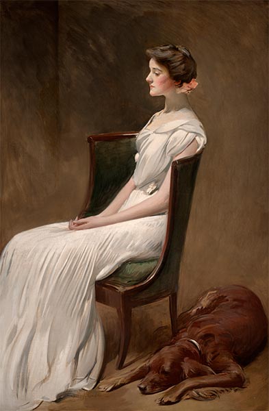 John White Alexander | Miss Dorothy Quincy Roosevelt, c.1901/02 | Giclée Canvas Print