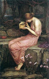 Psyche Opening the Golden Box | Waterhouse | Painting Reproduction