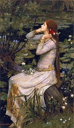 Ophelia, 1894 von Waterhouse | Leinwand Kunstdruck