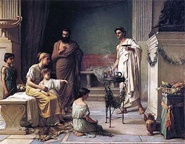 Waterhouse | Sick Child Brought into the Temple of Aesculapius, 1877 | Giclée Canvas Print
