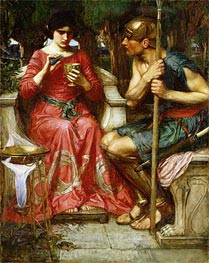 Jason und Medea, 1907 von Waterhouse | Leinwand Kunstdruck