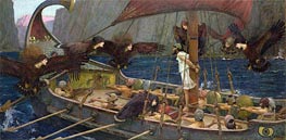 Ulysses and the Sirens, 1891 von Waterhouse | Leinwand Kunstdruck
