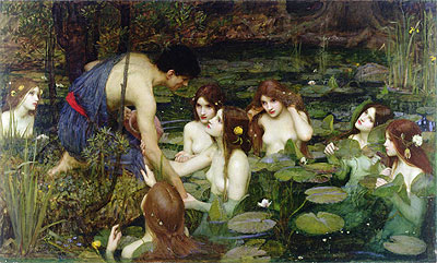 Hylas and the Nymphs, 1896 | Waterhouse | Giclée Leinwand Kunstdruck