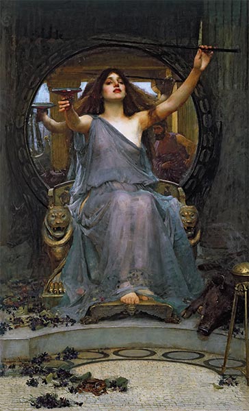 Circe Offering the Cup to Ulysses, 1891 | Waterhouse | Giclée Canvas Print