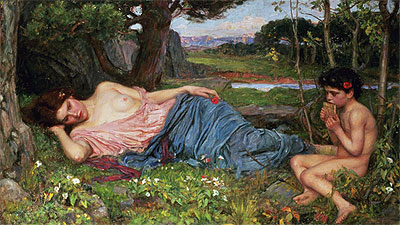 Lauschen meiner süßen Flötenklänge, 1911 | Waterhouse