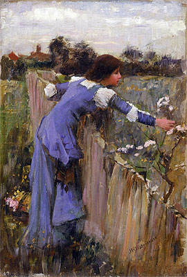 The Flower Picker, c.1900 | Waterhouse | Giclée Leinwand Kunstdruck