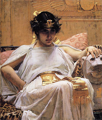 Cleopatra, 1888 | Waterhouse | Giclée Leinwand Kunstdruck