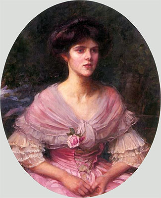 Mrs A. P. Henderson, 1908 | Waterhouse | Giclée Leinwand Kunstdruck
