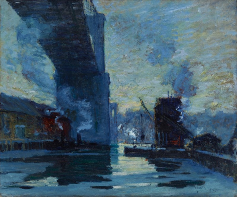 The Bridge, 1912 | Jonas Lie | Giclée Canvas Print
