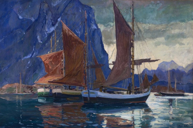 In Northern Seas, 1920 | Jonas Lie | Giclée Canvas Print