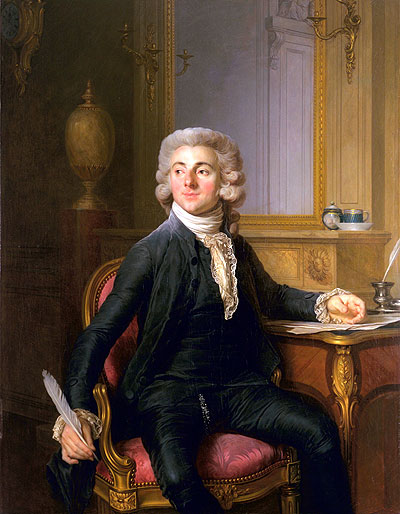 Joseph-Siffred Duplessis | Portrait of a Gentleman (Jean-Baptiste-Francois Dupre), c.1782 | Giclée Canvas Print