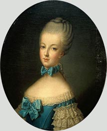 Portrait of Marie Antoinette de Habsbourg-Lorraine, n.d. by Joseph Ducreux | Canvas Print