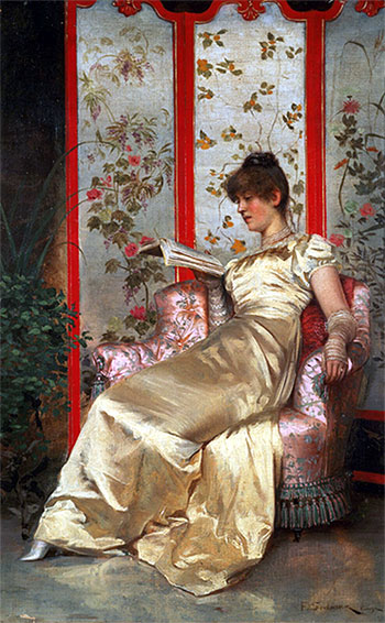 Lady Reading, Undated | Soulacroix | Giclée Canvas Print