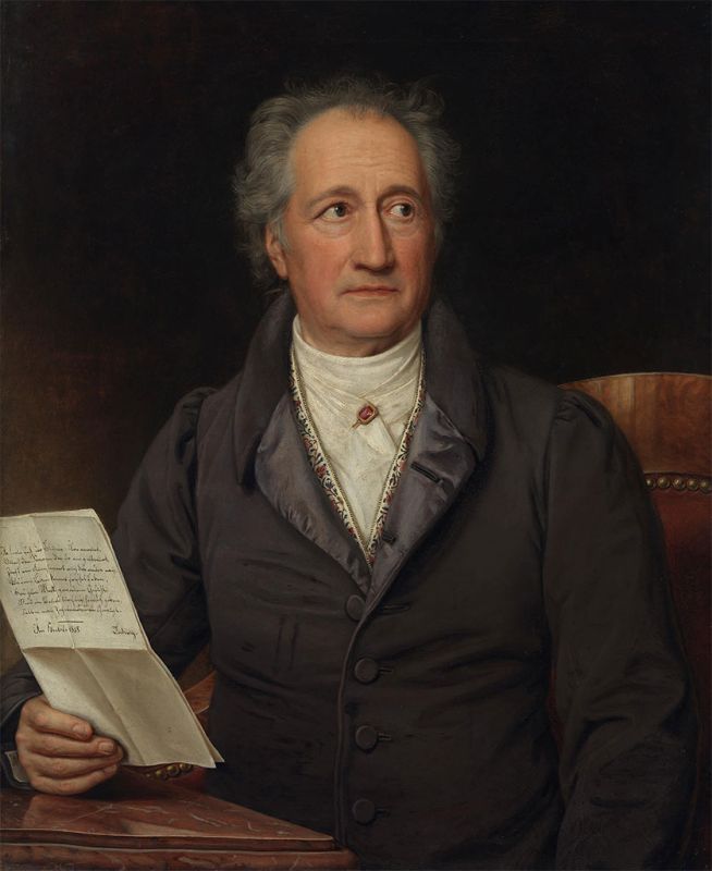 Porträt von Johann Wolfgang von Goethe, 1828 | Joseph Karl Stieler | Giclée Leinwand-Kunstdruck