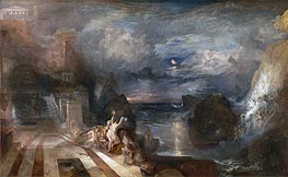 The Parting of Hero and Leander, b.1837 von J. M. W. Turner | Leinwand Kunstdruck