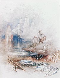 J. M. W. Turner | Mackerel on the Beach | Giclée Canvas Print