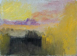 J. M. W. Turner | A Lake: Evening | Giclée Paper Print