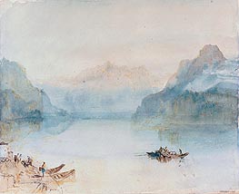 J. M. W. Turner | Lake Lucerne: The Bay of Uri from Brunnen | Giclée Canvas Print