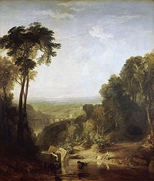 Crossing the Brook, 1815 von J. M. W. Turner | Leinwand Kunstdruck
