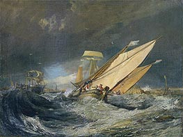 J. M. W. Turner | Fishing Boats Entering Calais Harbor | Giclée Canvas Print