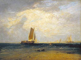 Fishing upon the Blythe-Sand, Tide Setting In, 1809 by J. M. W. Turner | Canvas Print