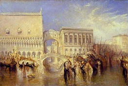 Venice, the Bridge of Sighs, 1840 von J. M. W. Turner | Leinwand Kunstdruck