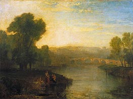 View of Richmond Hill and Bridge, 1808 von J. M. W. Turner | Leinwand Kunstdruck