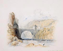 J. M. W. Turner | Landscape with Bridge | Giclée Canvas Print