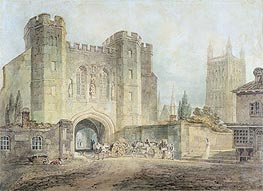 King Edgar's Gate, Worcester, c.1794 von J. M. W. Turner | Papier-Kunstdruck