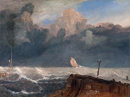 Port Ruysdael, n.d. von J. M. W. Turner | Leinwand Kunstdruck