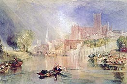 J. M. W. Turner | Worcester Cathedral and River Severn, undated | Giclée Paper Print