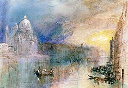 Venice: Grand Canal with Santa Maria della Salute | J. M. W. Turner | Painting Reproduction