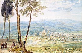 J. M. W. Turner | Florence from the Road to Fiesole | Giclée Paper Print