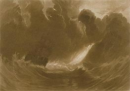 Ship in a Storm, from the (Little Liber), c.1826 von J. M. W. Turner | Papier-Kunstdruck