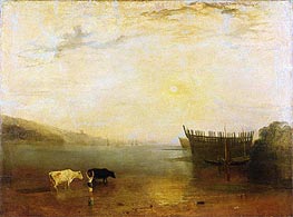 Teignmouth Harbour, c.1812 von J. M. W. Turner | Leinwand Kunstdruck
