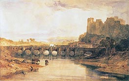 Ludlow Castle, 1800 von J. M. W. Turner | Papier-Kunstdruck