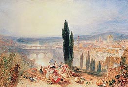 Florence from near San Miniato, 1828 von J. M. W. Turner | Papier-Kunstdruck
