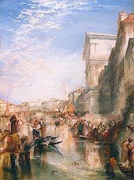 The Grand Canal (A Street in Venice), c.1837 von J. M. W. Turner | Leinwand Kunstdruck