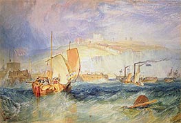 Dover Castle from the Sea, 1822 von J. M. W. Turner | Papier-Kunstdruck